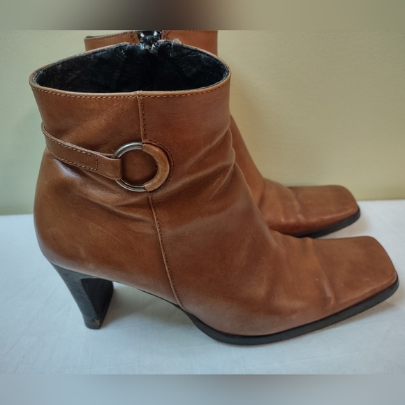 Vera Gomma Calderone Leather Boots Made in Italy Size 36 - Picture 2 of 12